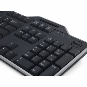 Dell KB813 Smartcard - keyboard - UK/Irish (QWERTY) In Black with Silver trim
