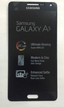 Genuine Samsung Galaxy A5, A500F, LCD TouchScreen Assembly Black, GH97-16679B