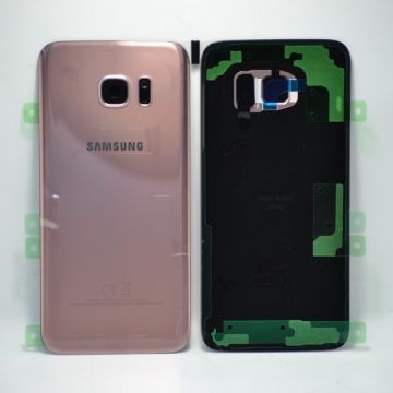 Genuine Samsung S7 Edge (G935F) Battery Cover +Cam Lens Rose Gold GH82-11346E