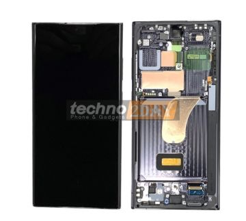 Genuine Samsung S23 Ultra (S918B) LCD Assembly +Frame New Graphite GH82-30465E