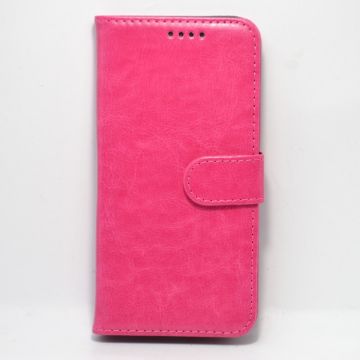 Leather Book Folio Case For Apple iPhone XR - Pink