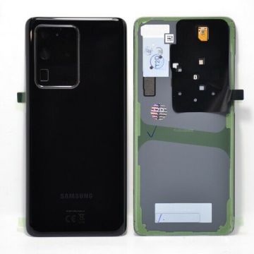 Genuine Samsung S20 Ultra 5G (G988) Battery Cover +Cam Lens Black GH82-22217A