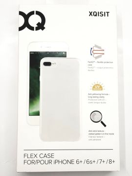 XQISIT Transparent Flex Case For iPhone 6+ / 6s+ / 7+ / 8+